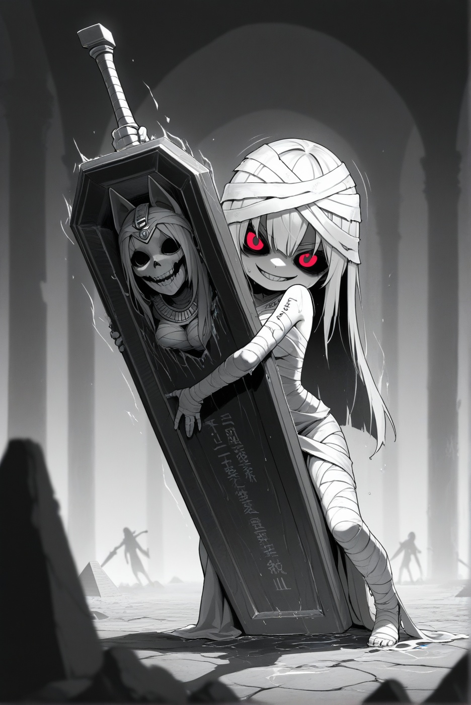 1girl,  mummy Queen,  (elegant style) on Tensor.Art