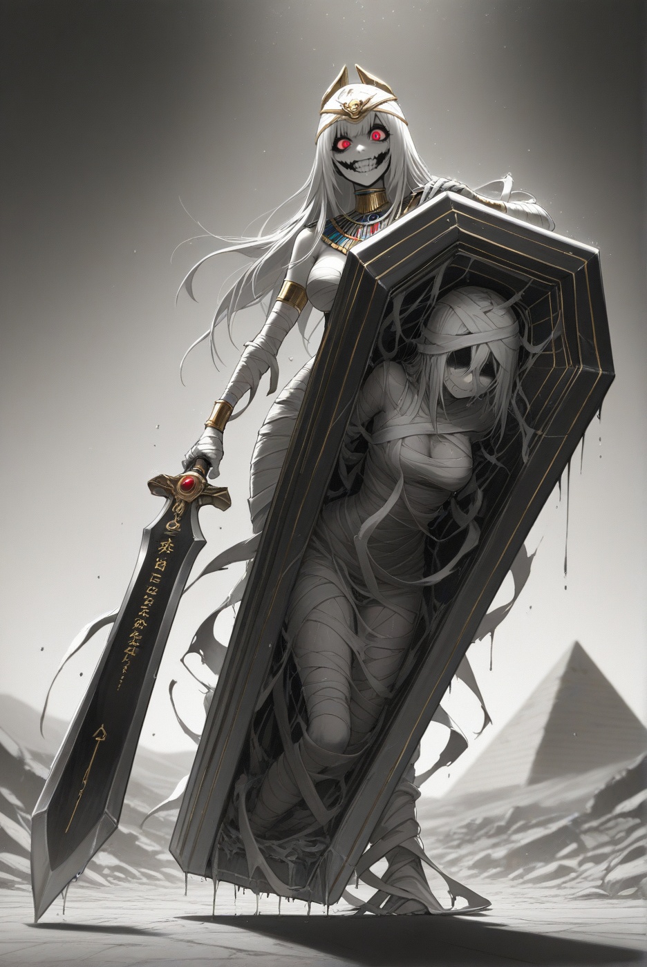 1girl,  mummy Queen,  (elegant style) on Tensor.Art