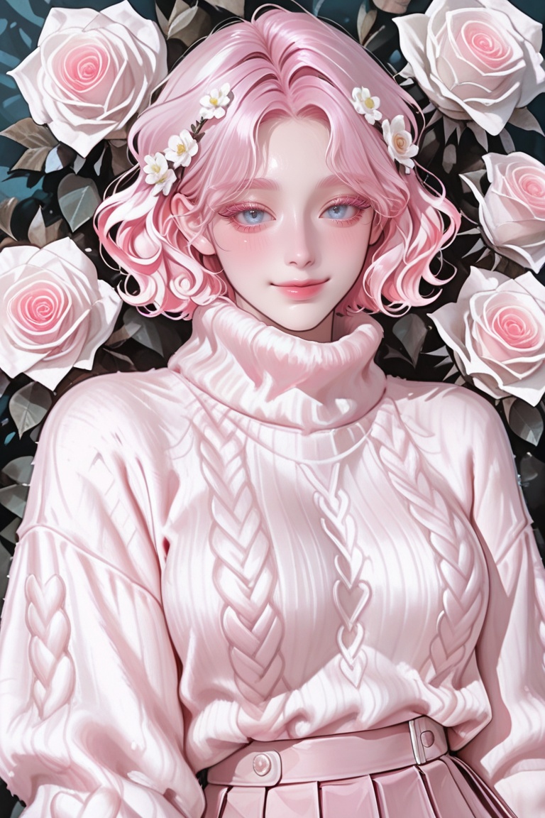 smooth skin texture,  matte skin,  soft hair on Tensor.Art