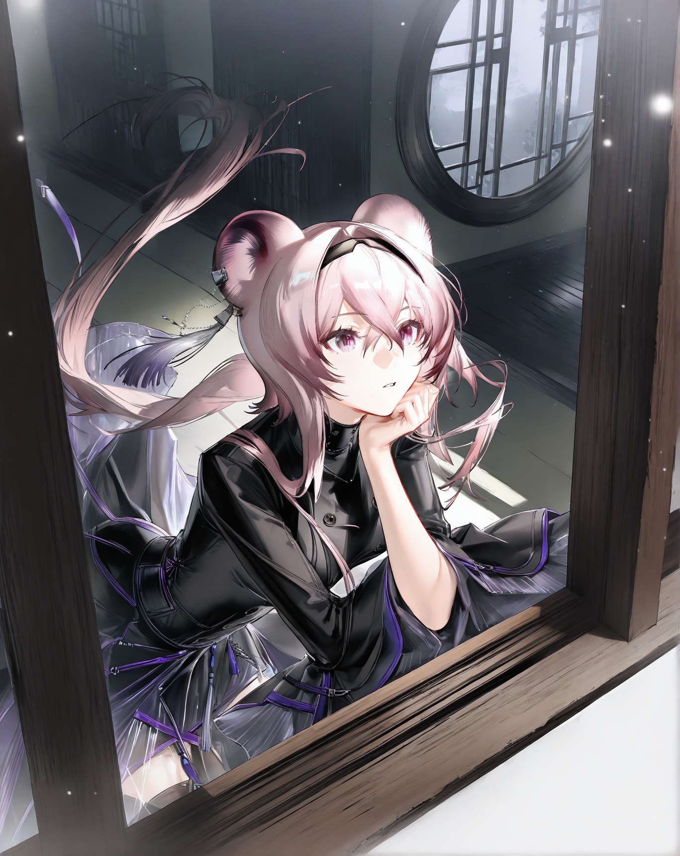 1girl,  lin_\(arknights\),  black hairband on Tensor.Art