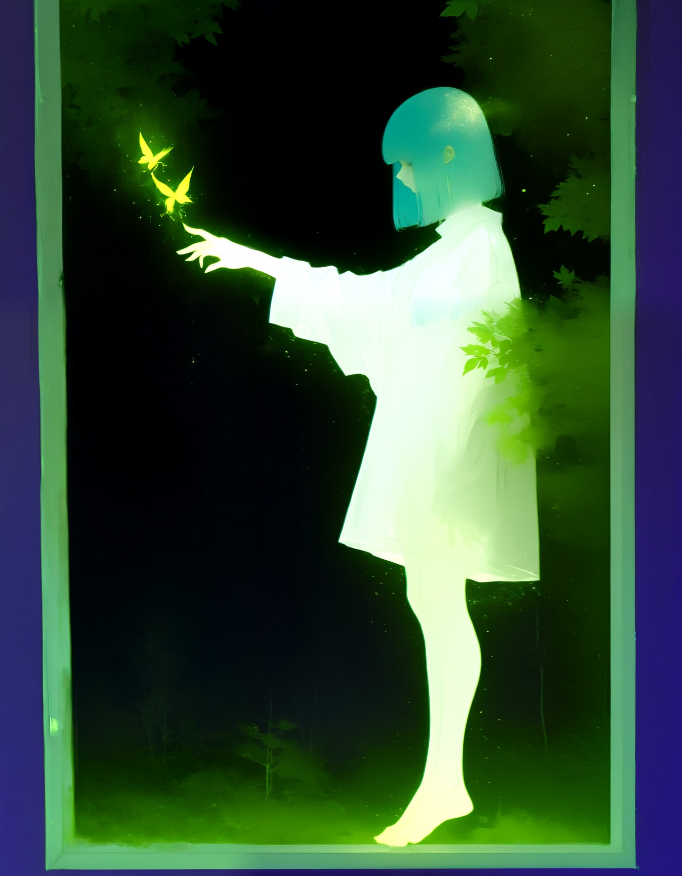 1girl,  solo,  side profile on Tensor.Art