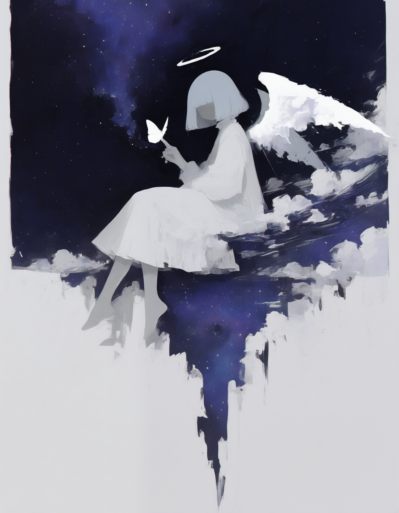 1girl,  solo,  angel on Tensor.Art
