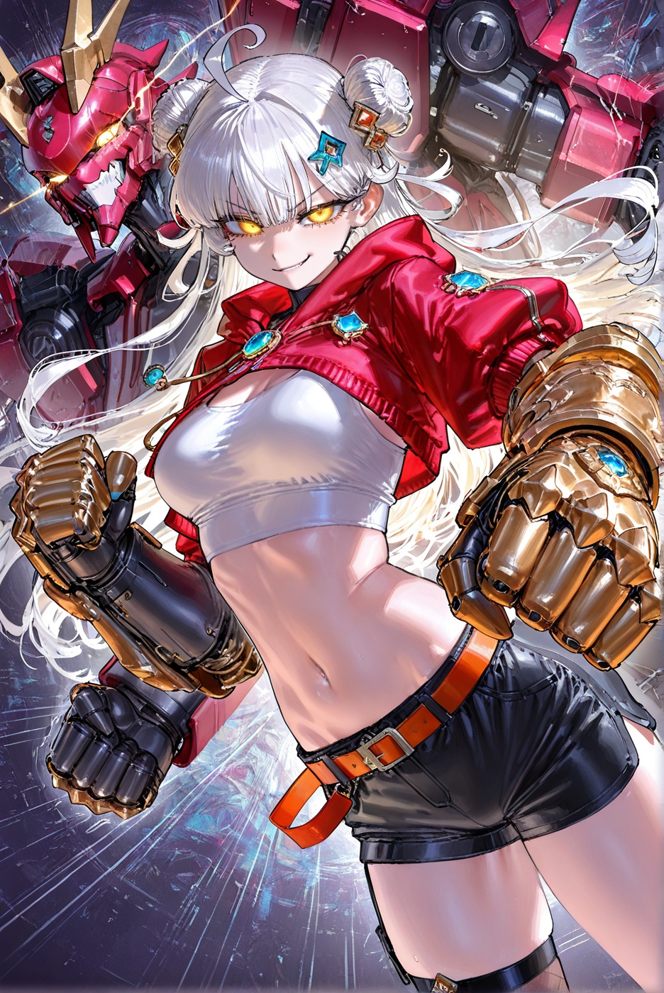 1girl,  seena_igame,  double bun on Tensor.Art