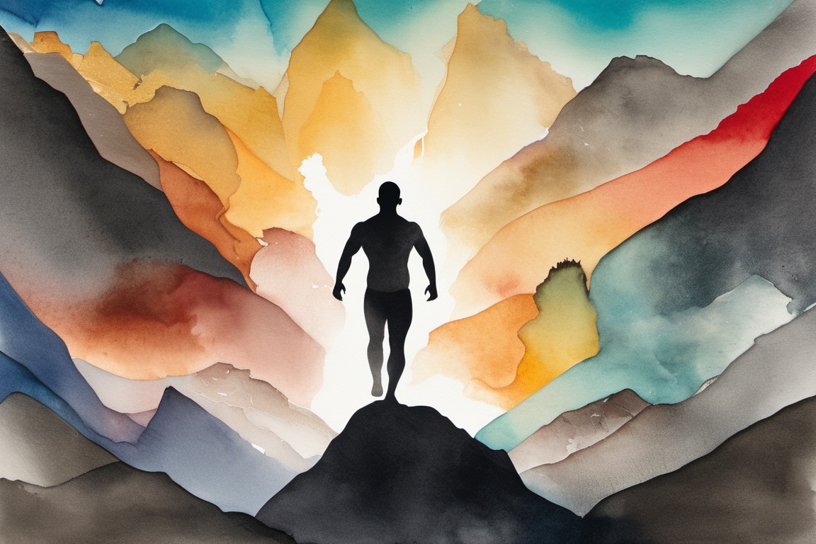 award-winning (double exposure),  black ink illustration,  silhouettism on Tensor.Art