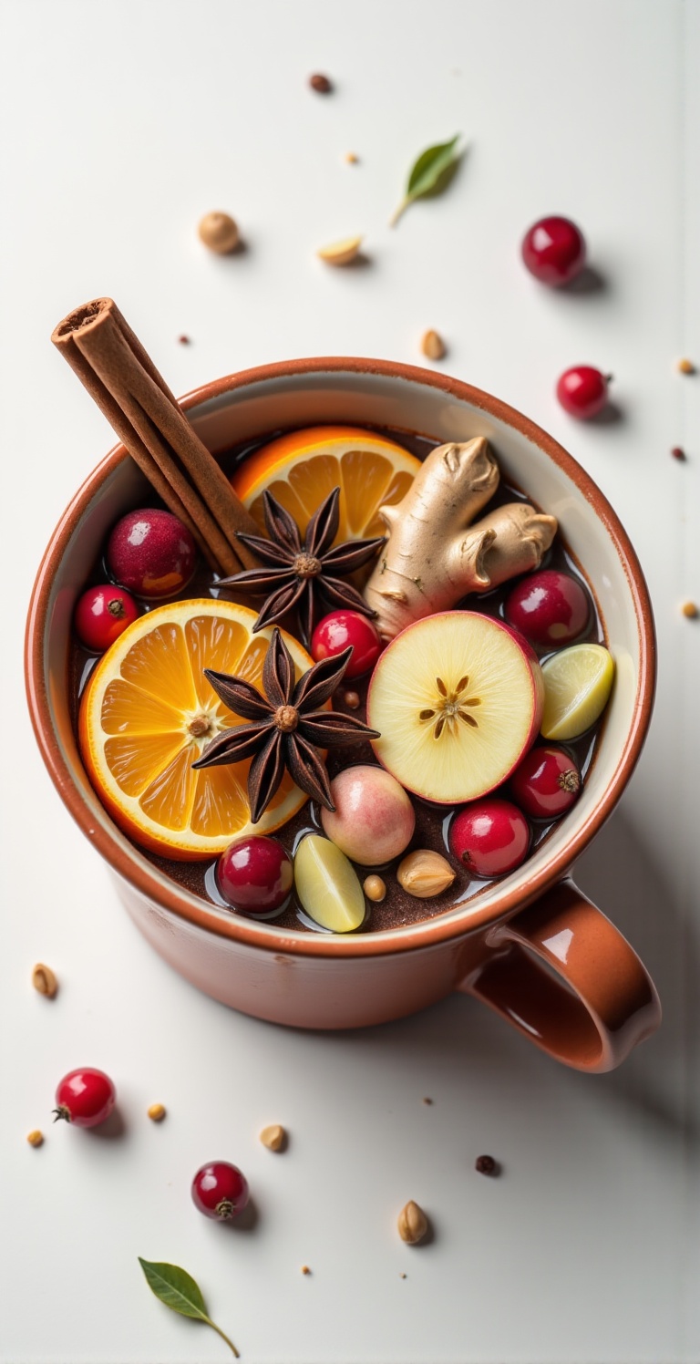 Envision a scene where an impeccably crafted Christmas mug,  with its smooth,  polished surface on Tensor.Art