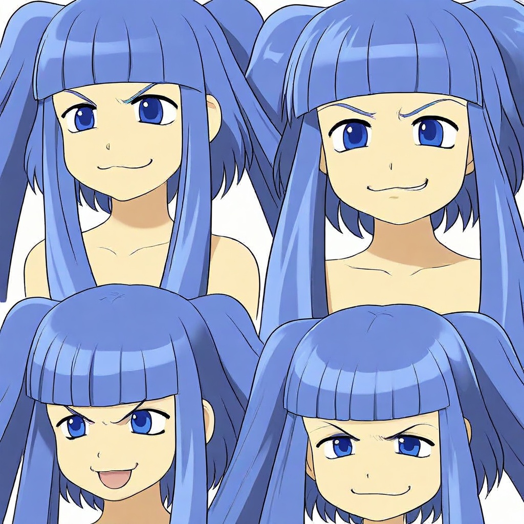 ferika,  blue hair,  blue eyes on Tensor.Art