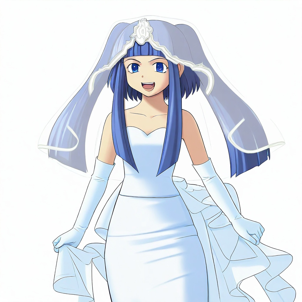 ferika,  blue hair,  blue eyes on Tensor.Art