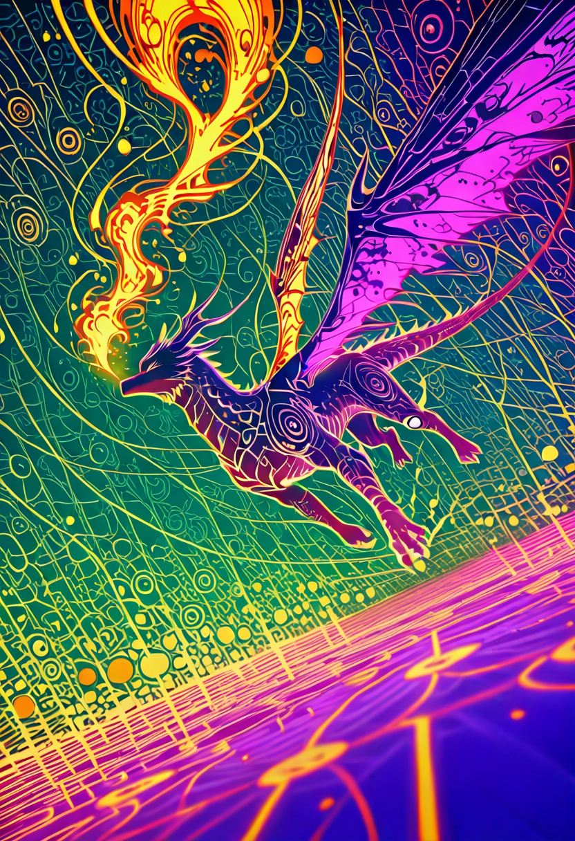 Colors are: light blue base and purple gradient. ,  (depth of field,  foreshortening). flat color on Tensor.Art