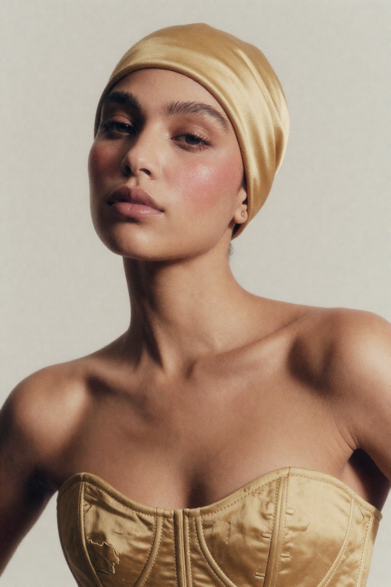 High-fashion editorial portrait,  photographed realism,  full-frame cinema camera on Tensor.Art