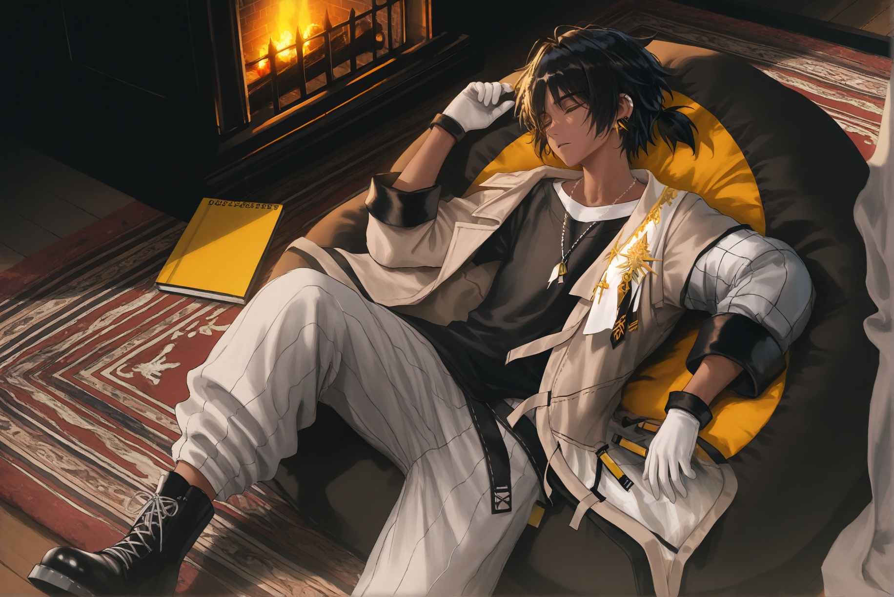 1boy,  solo,  thorns \(arknights\) on Tensor.Art