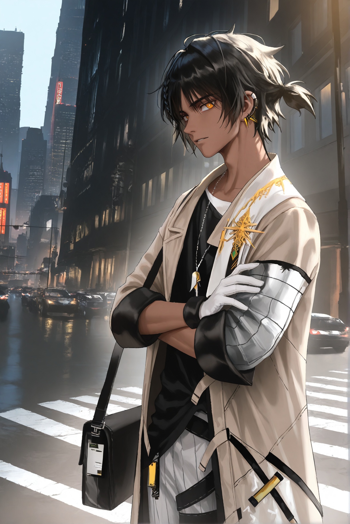 1boy,  solo,  thorns \(arknights\) on Tensor.Art