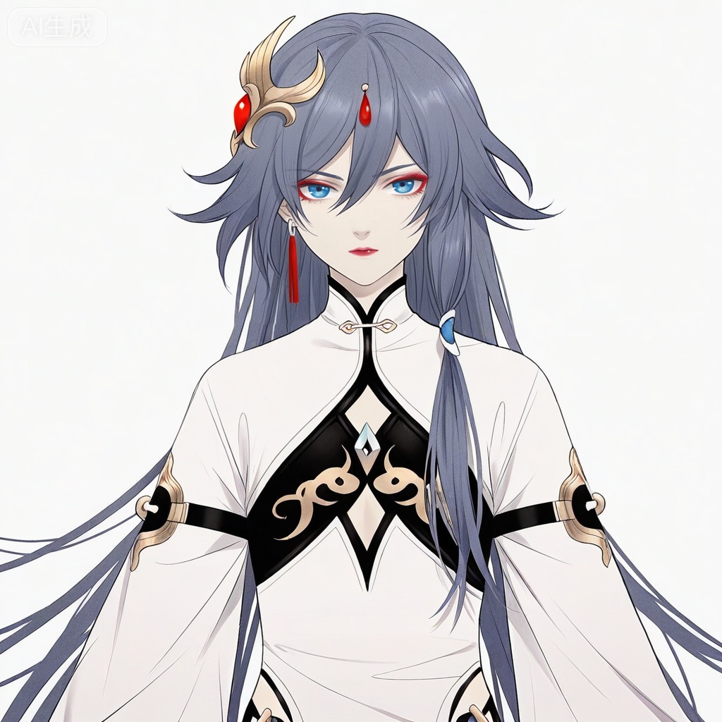 masterpiece, best quality,solo,white background,simple_background,
fu hua,makeup,Kei_Satsuki_style