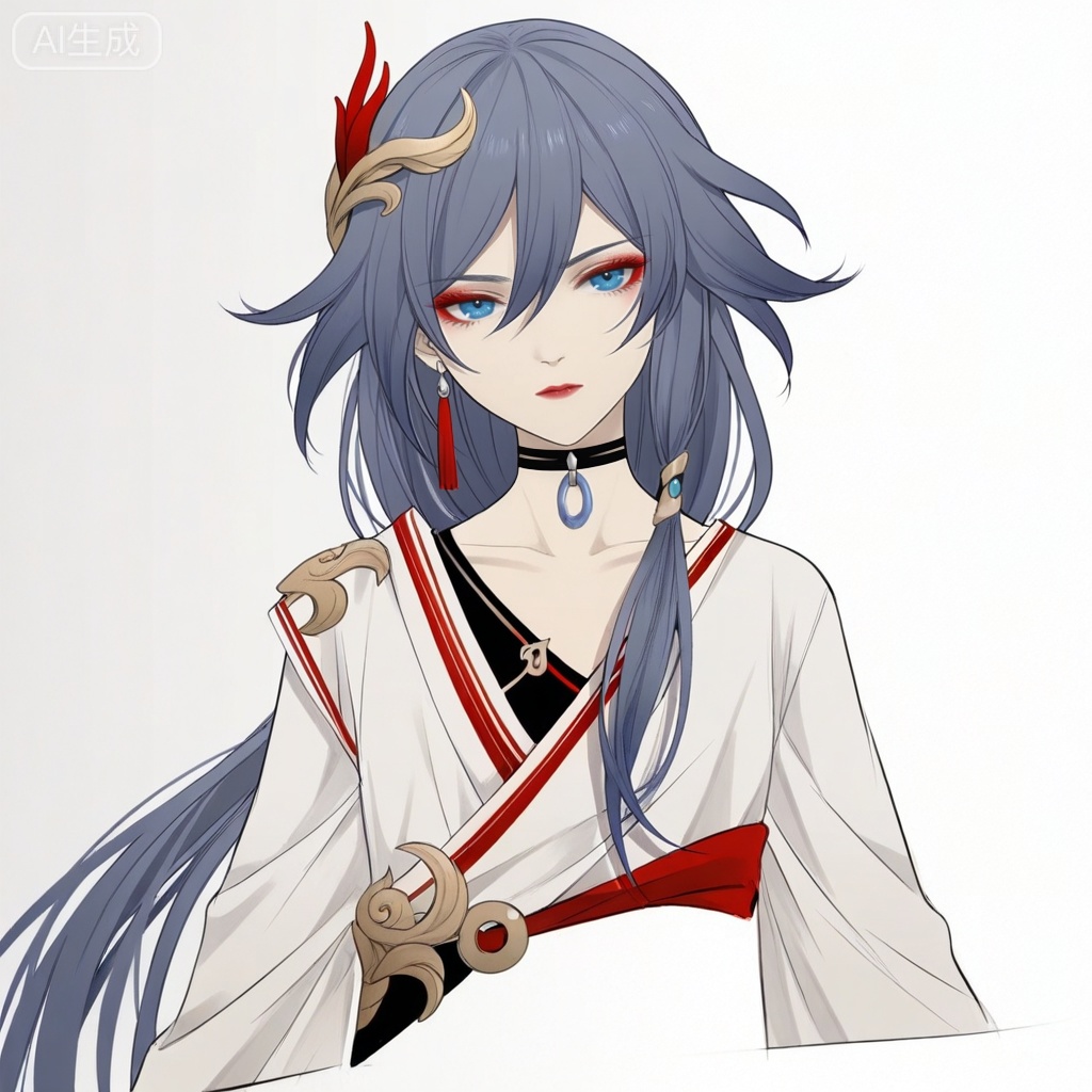 masterpiece, best quality,solo,white background,simple_background,
fu hua,makeup,Kei_Satsuki_style