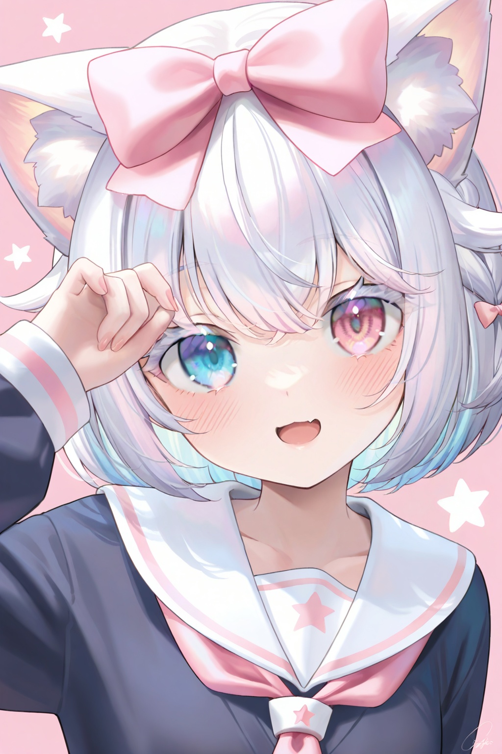 1girl,  animal ear fluff,  animal ears on Tensor.Art
