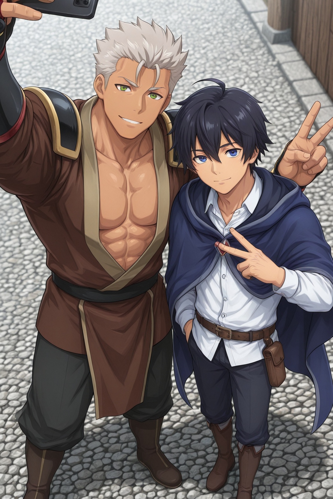 masterpiece,  best quality,  2boys on Tensor.Art