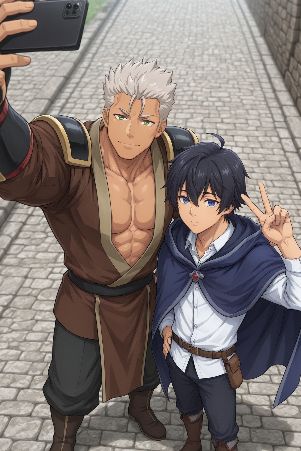 masterpiece,  best quality,  2boys on Tensor.Art