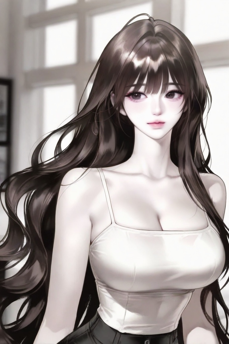 Semi-realistic anime,  Korean manhwa-inspired,  highly detailed on Tensor.Art