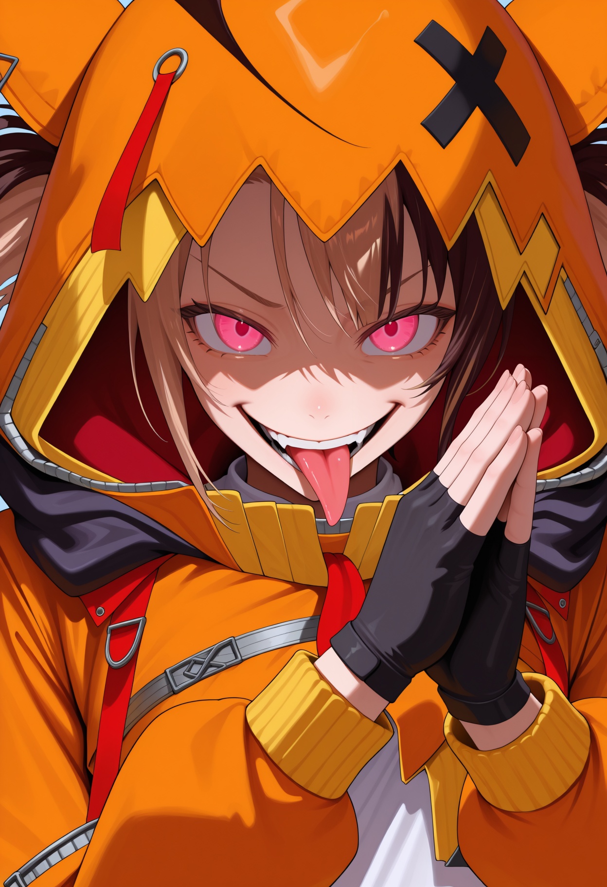 rubbing hands together,  tongue out,  evil smile on Tensor.Art