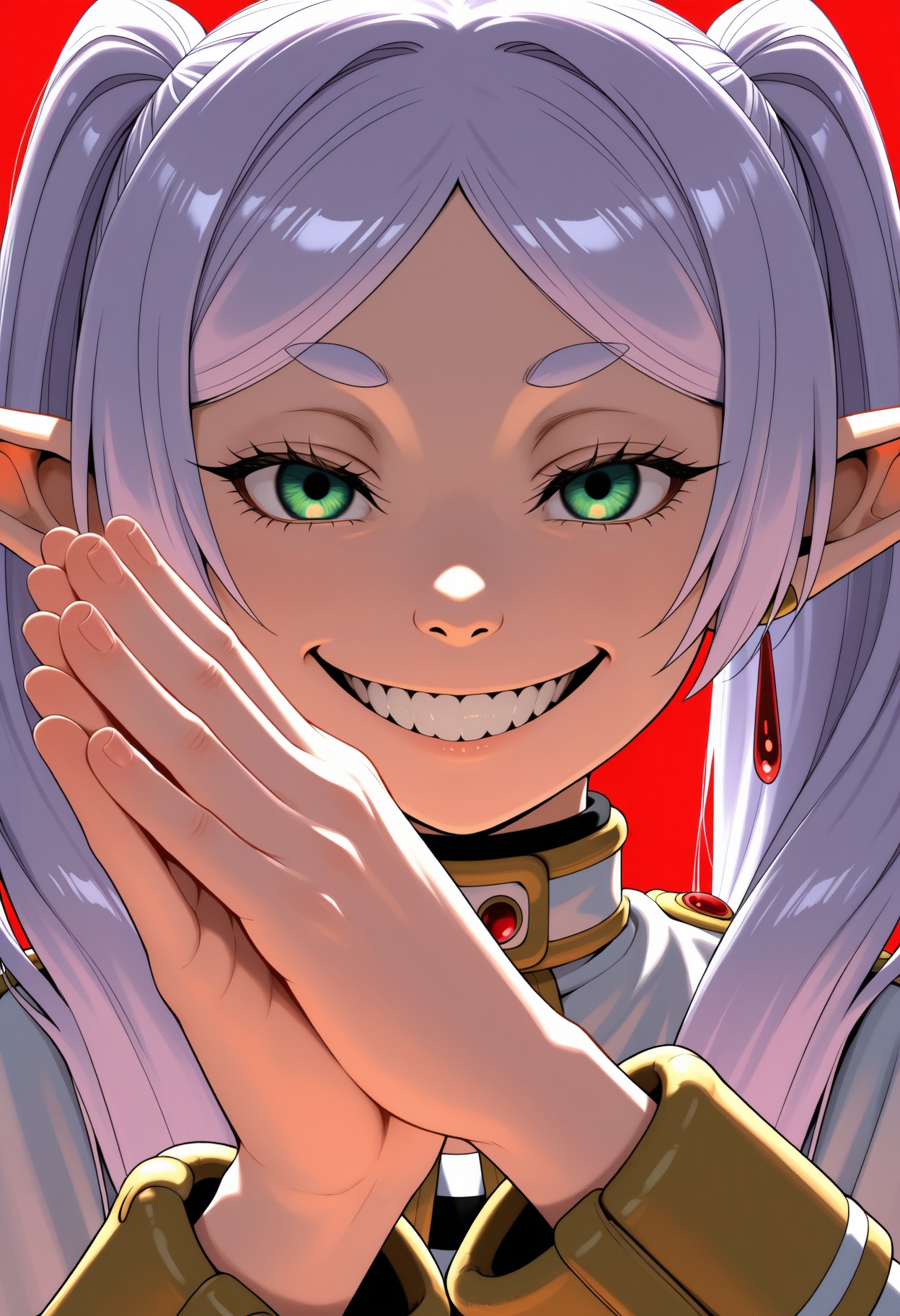 rubbing hands together,  teeth,  evil grin on Tensor.Art
