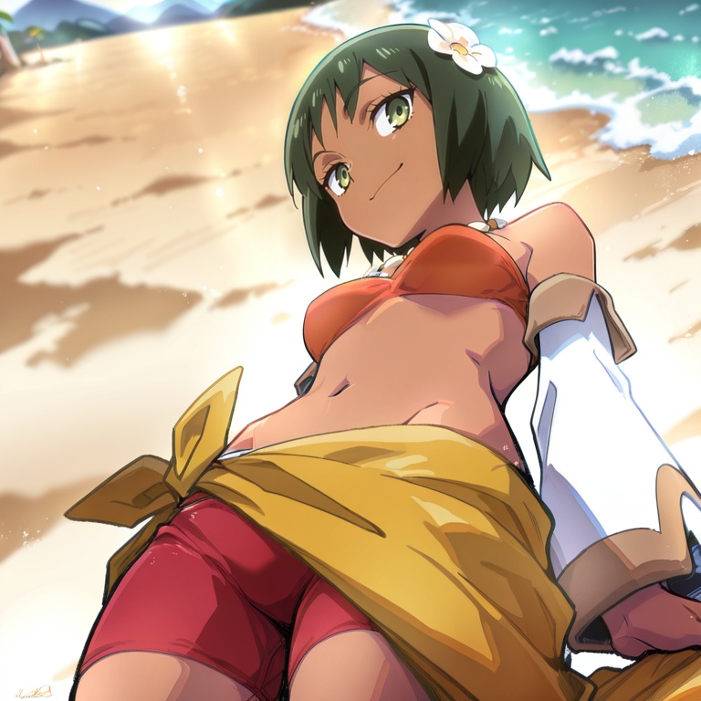 kamoaalt,  1girl,  short hair on Tensor.Art