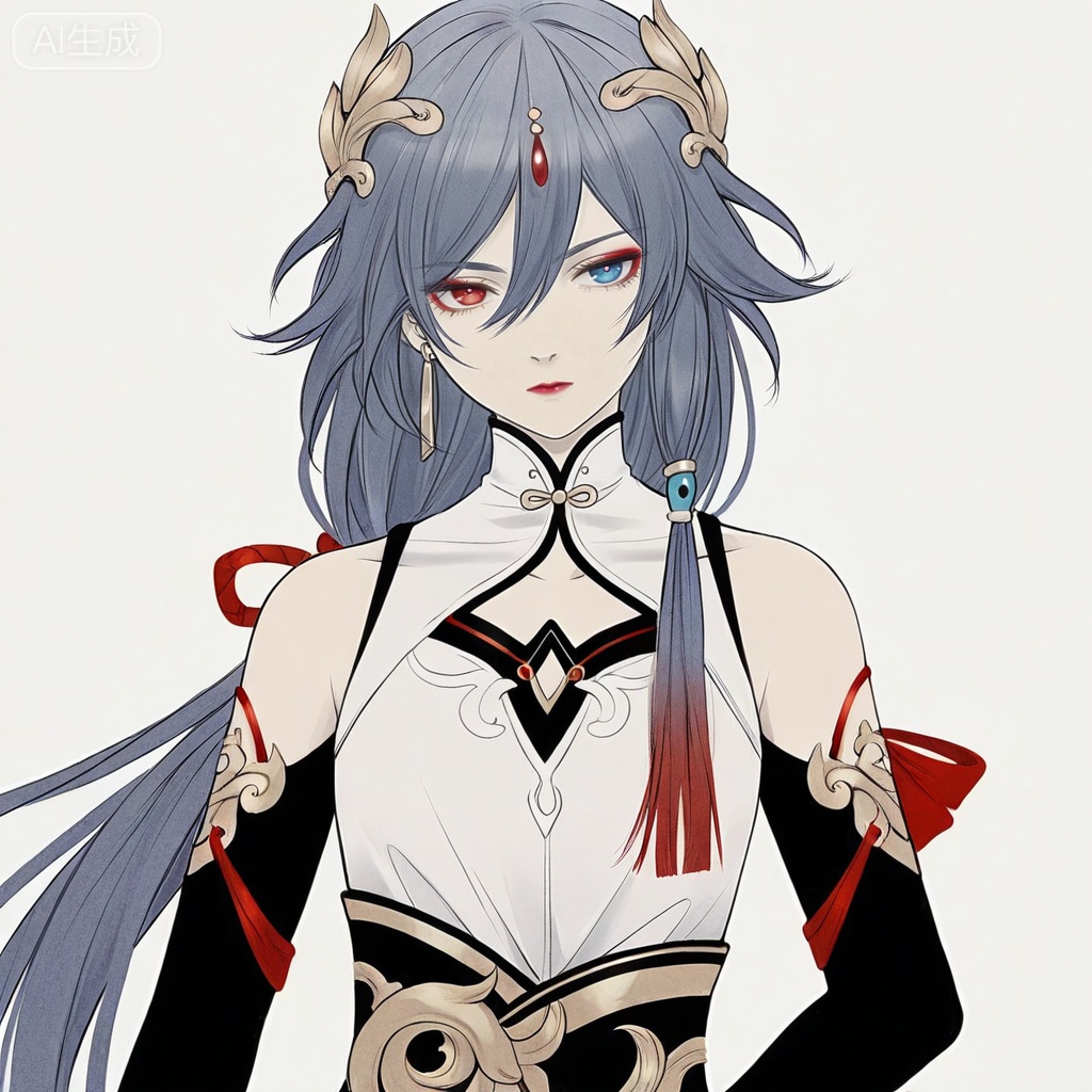 masterpiece, best quality,solo,white background,simple_background,
fu hua,makeup,Kei_Satsuki_style