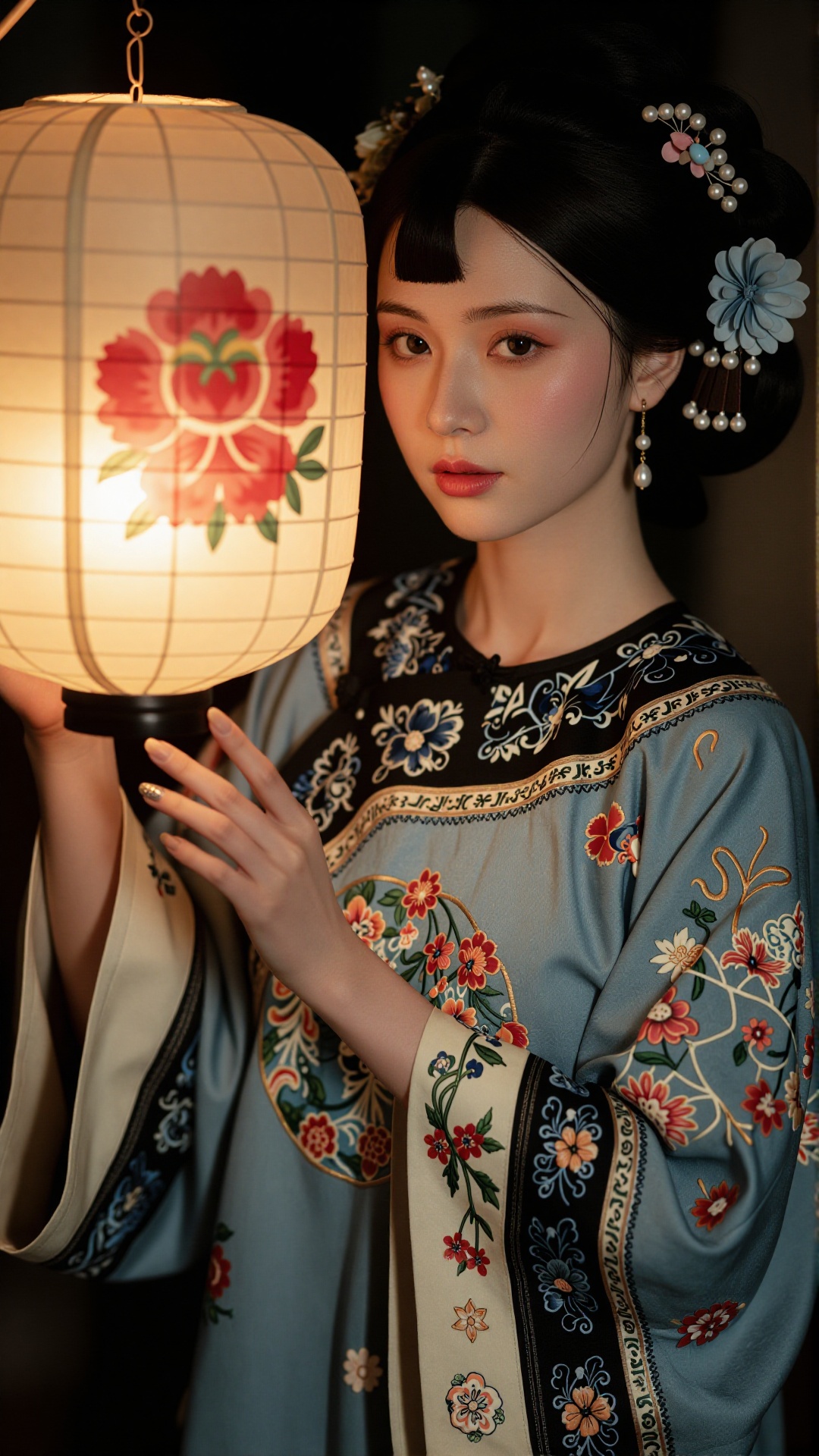 一位东亚女性的照片,  她皮肤白皙,  五官精致 on Tensor.Art