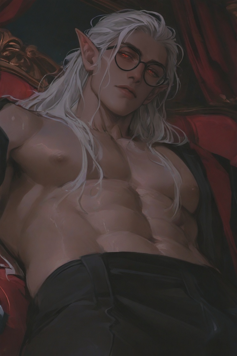long hair,  long side locks,  forehead on Tensor.Art