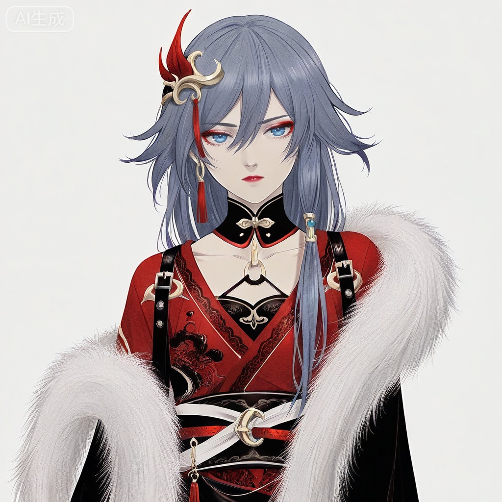 masterpiece, best quality,solo,white background,simple_background,
fu hua,makeup,Kei_Satsuki_style