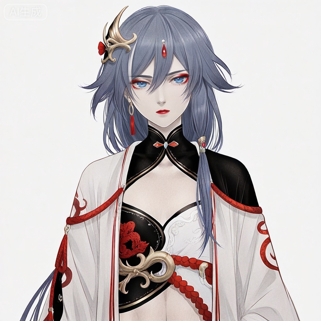 masterpiece, best quality,solo,white background,simple_background,
fu hua,makeup,Kei_Satsuki_style