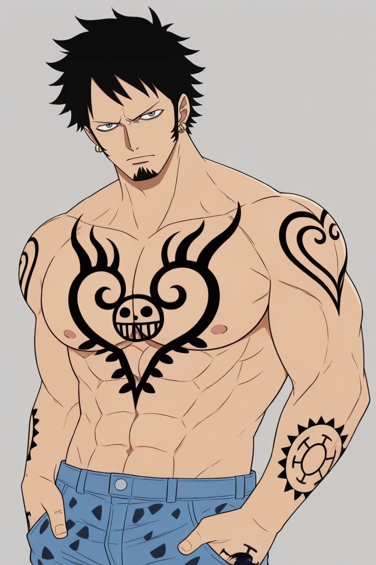 Trafalgar Law,  grey eyes,  1boy on Tensor.Art