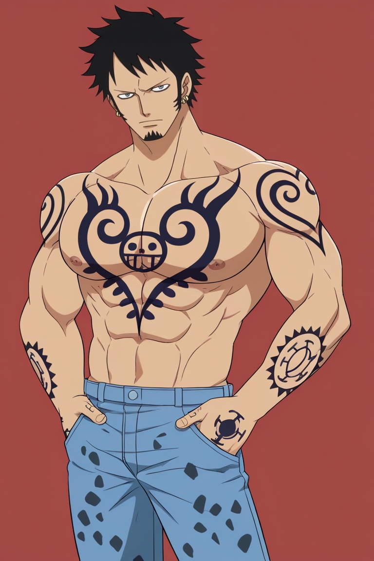 Trafalgar Law,  grey eyes,  1boy on Tensor.Art