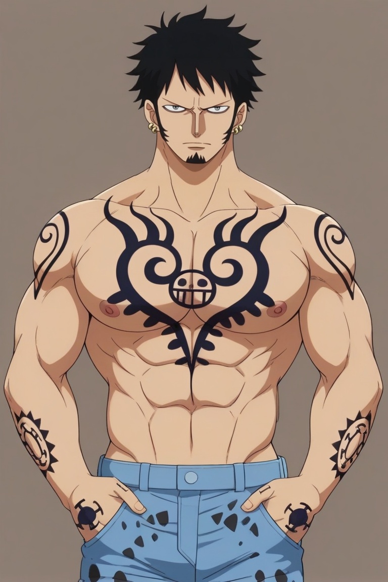 Trafalgar Law,  grey eyes,  1boy on Tensor.Art