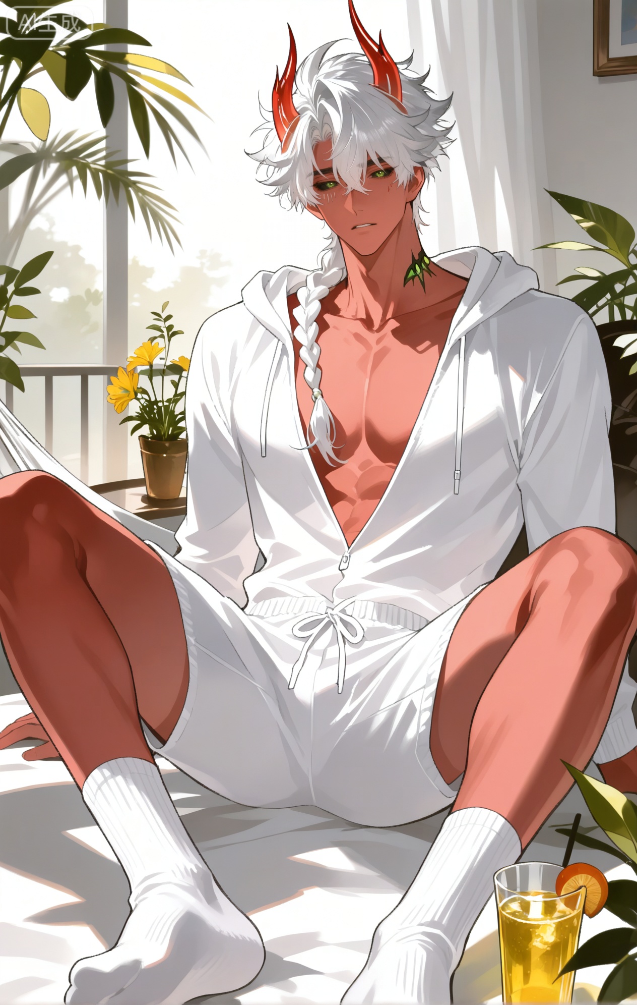 rider,  rider_omysmm,  white hair on Tensor.Art