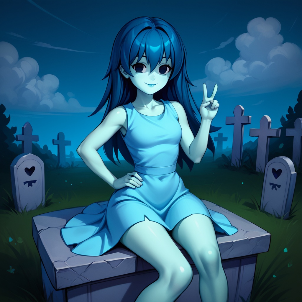 1girl,  ghost girl,  spooky (sjm) on Tensor.Art