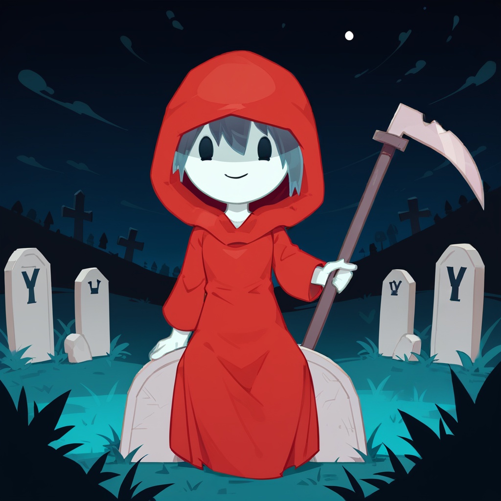 1girl,  ghost girl,  red spooky on Tensor.Art