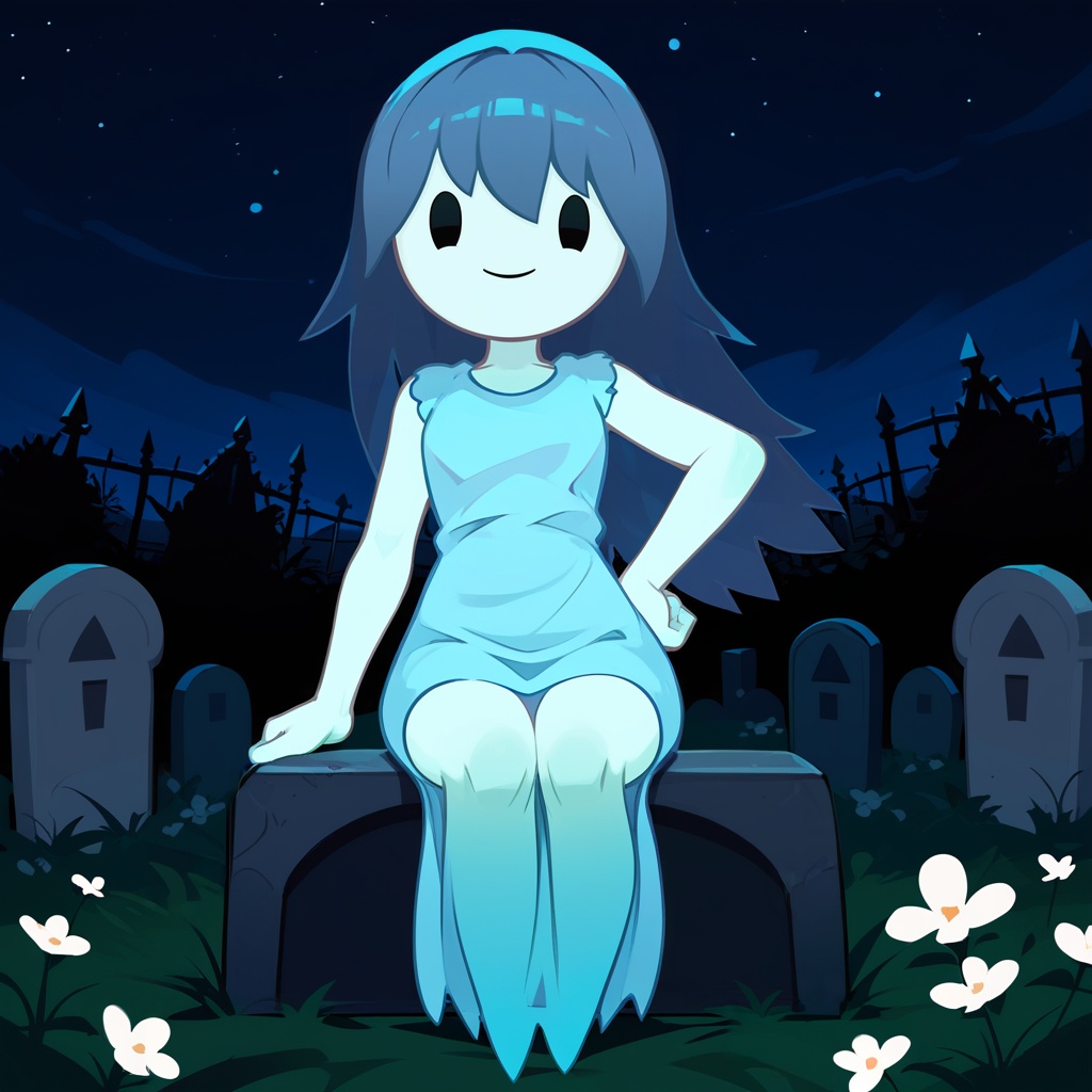 1girl,  ghost girl,  spooky (sjm) on Tensor.Art