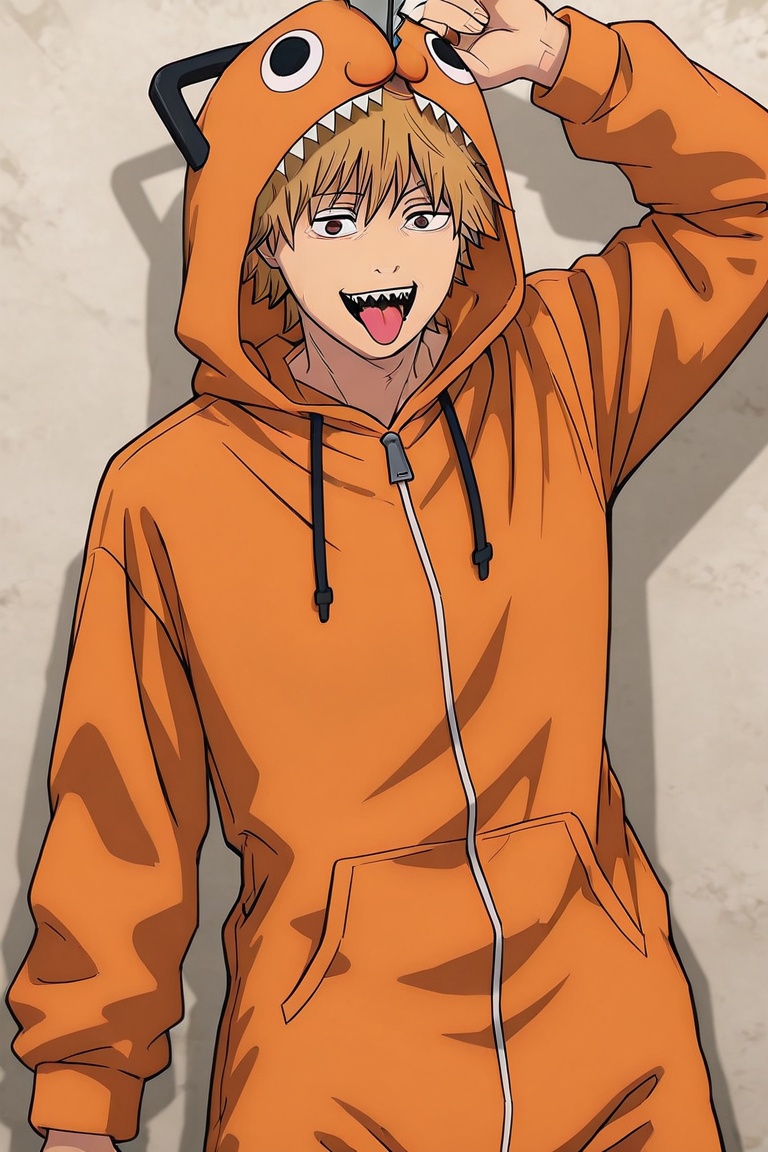 denji_chainsaw_man,  blonde hair,  brown eyes on Tensor.Art