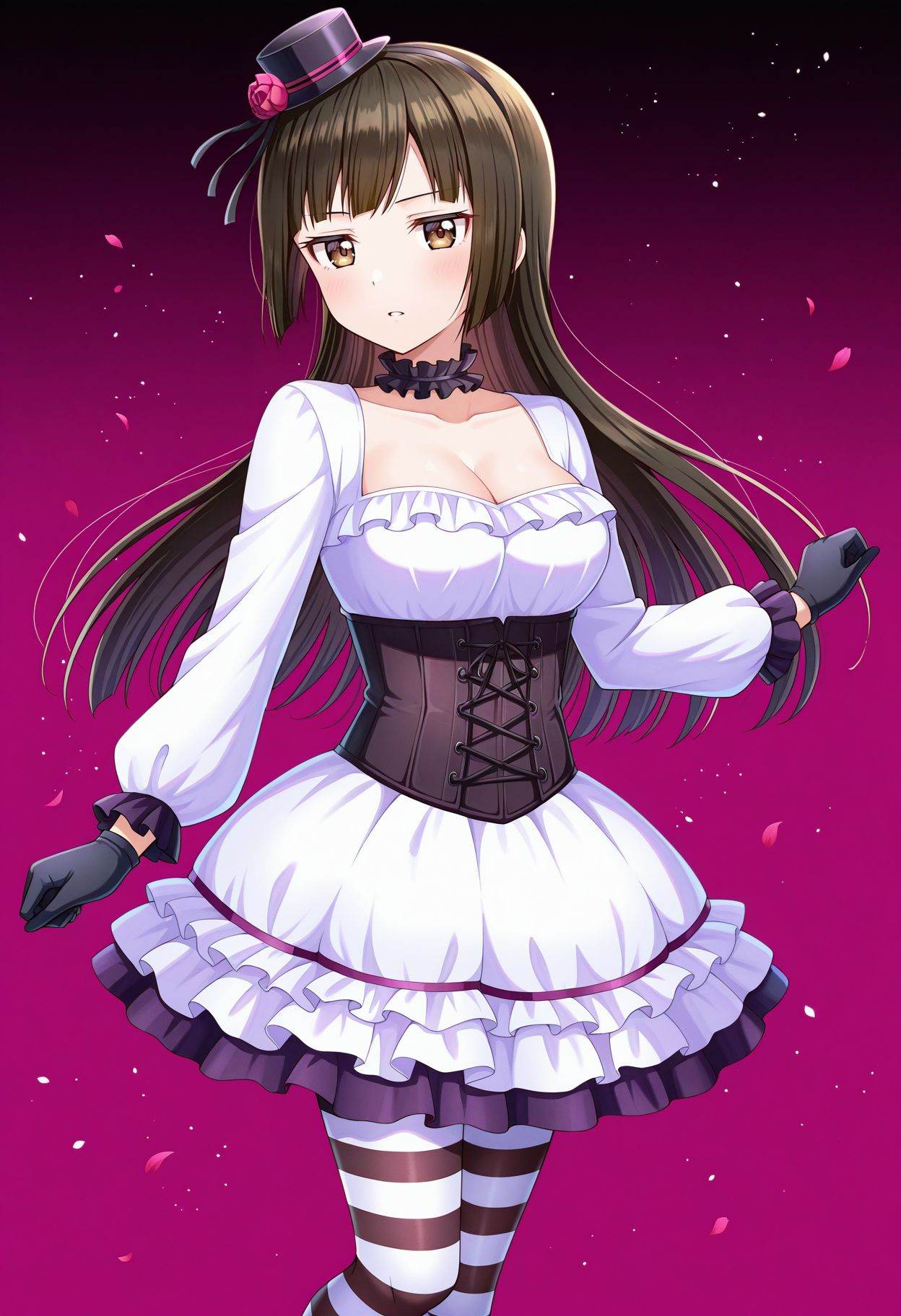 kurobane sakura,  brown eyes,  1girl on Tensor.Art