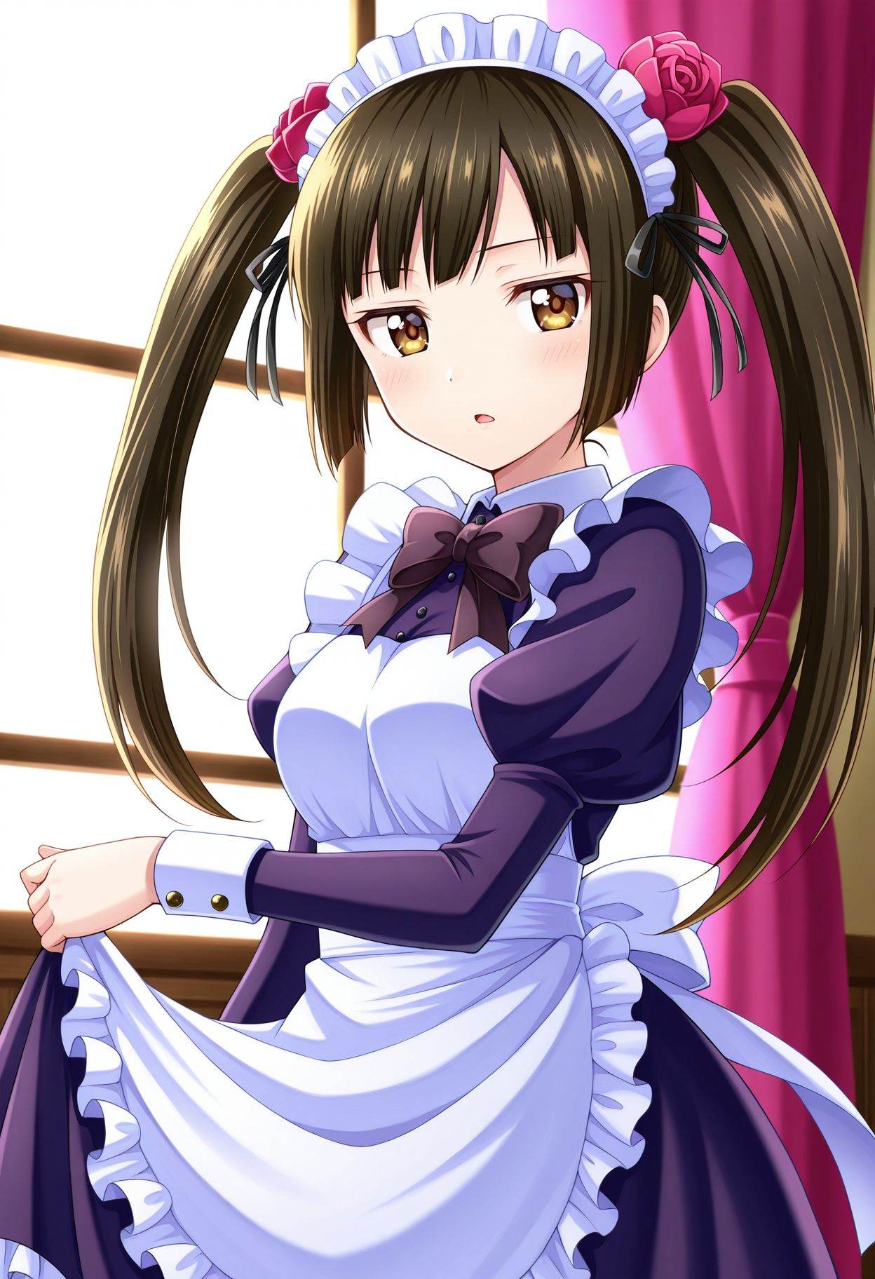 kurobane sakura,  brown eyes,  1girl on Tensor.Art