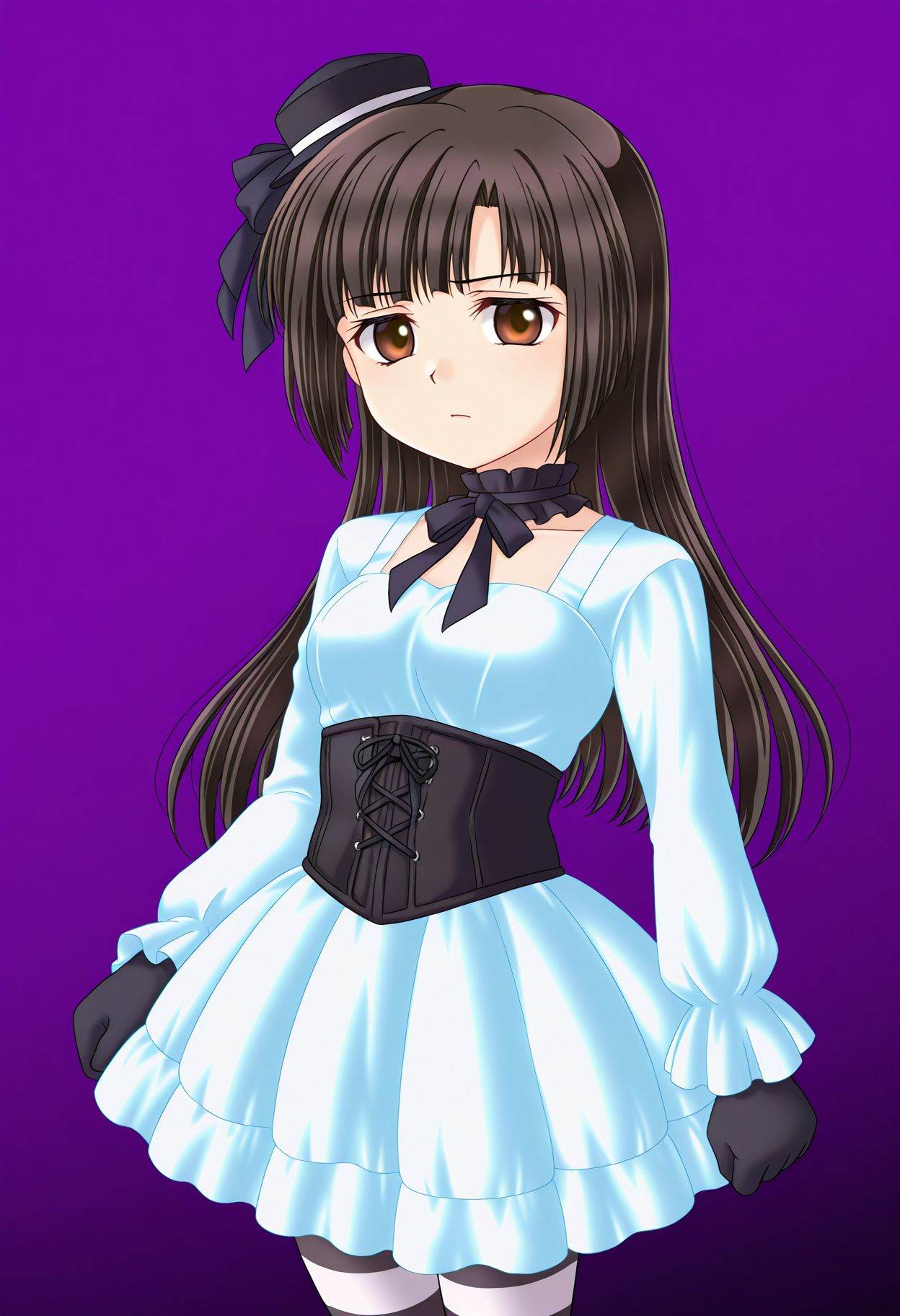 kurobane sakura,  brown eyes,  1girl on Tensor.Art