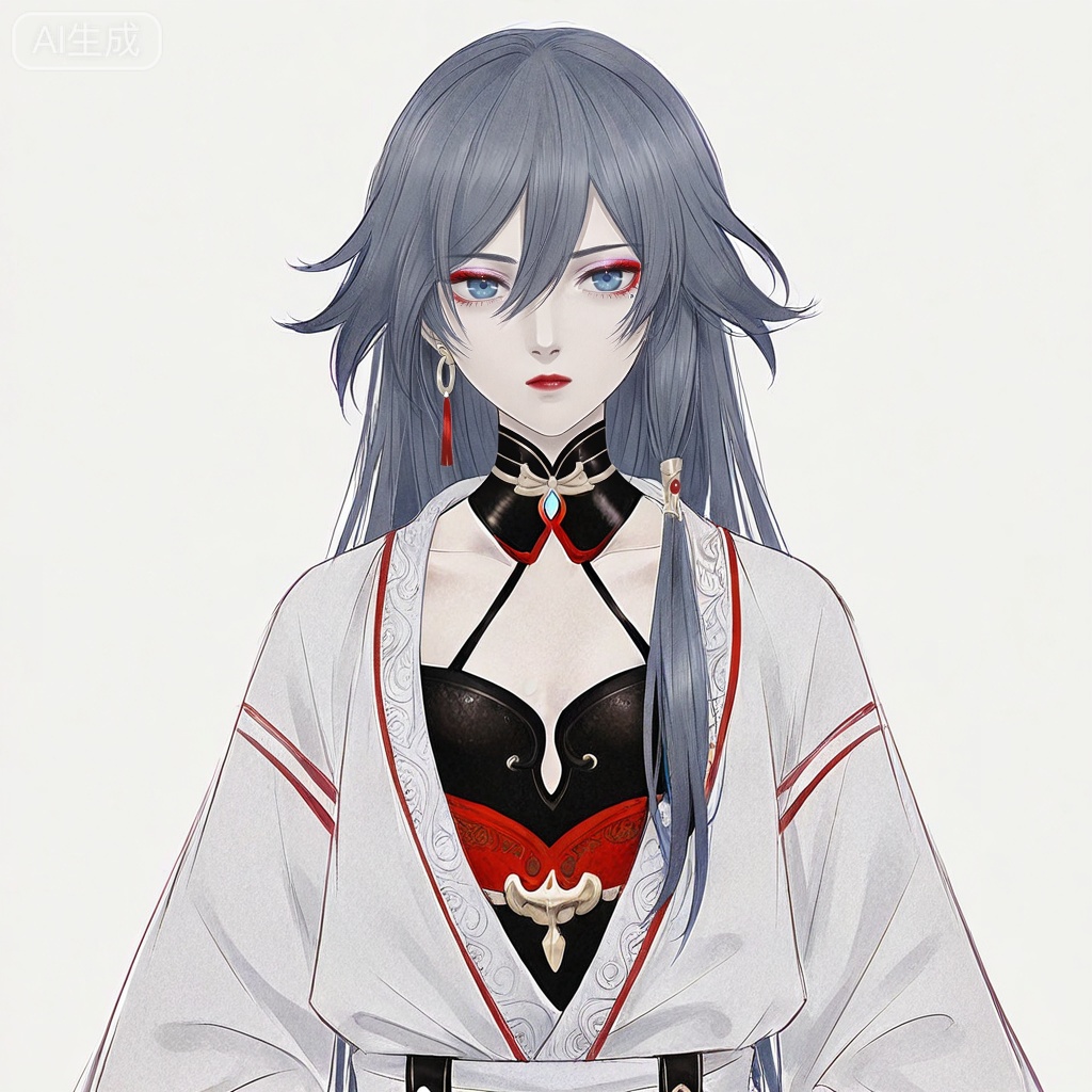 masterpiece, best quality,solo,white background,simple_background,
fu hua,makeup,Kei_Satsuki_style