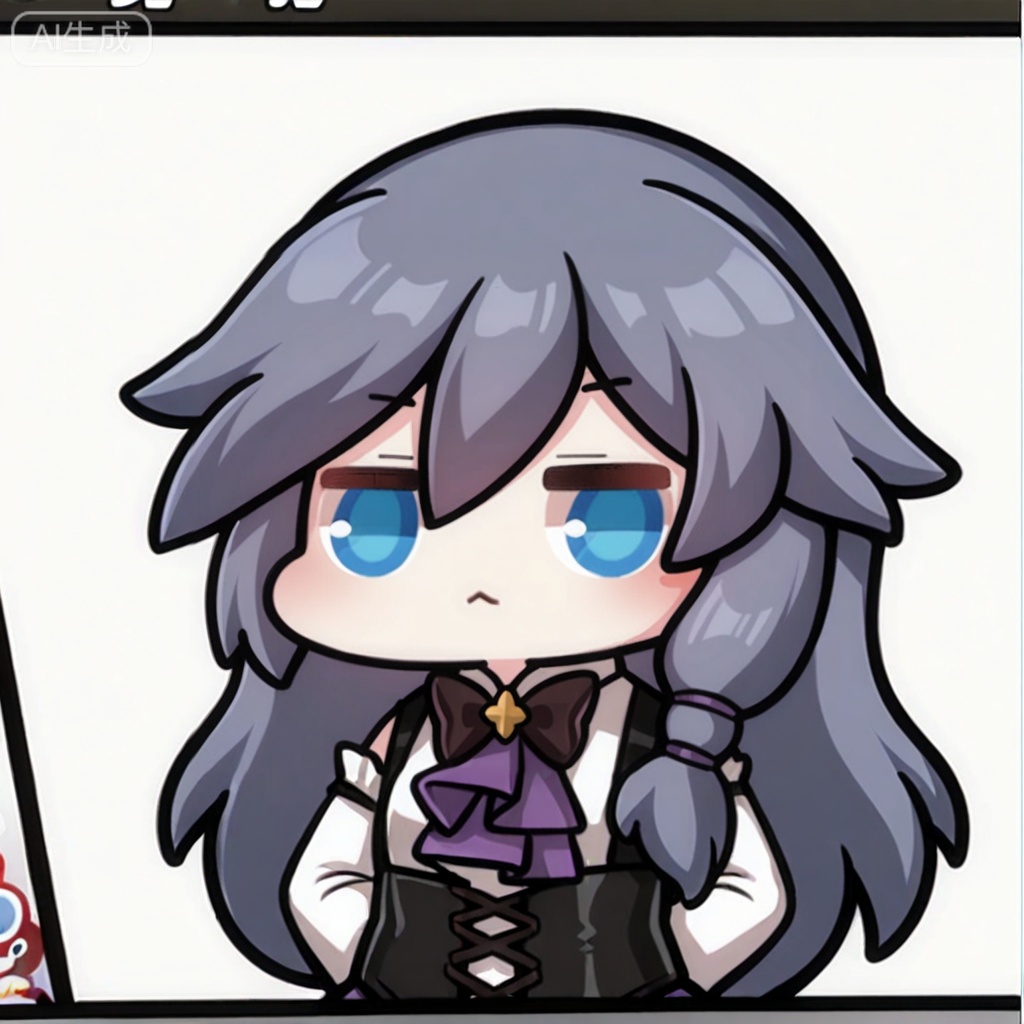 masterpiece, best quality,solo,((white background:1.2)),simple background,, 
looking at viewer,fu_hua,chibi,manga_style