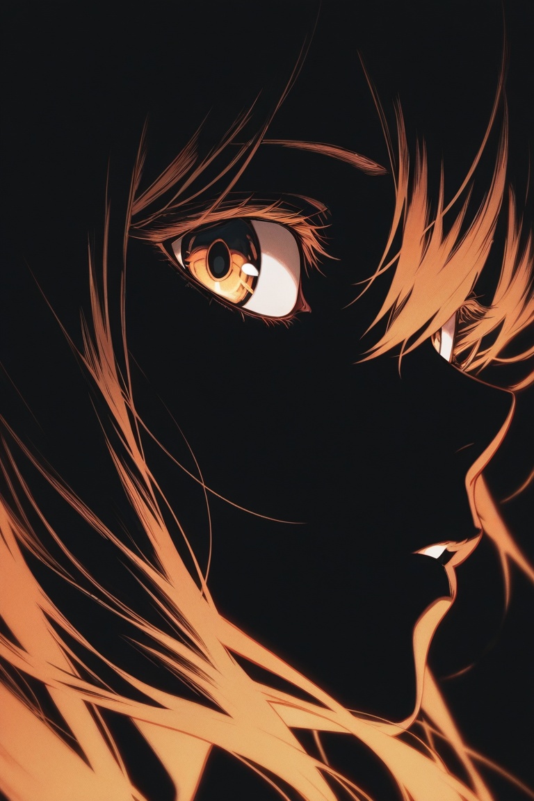 1girl,  silhouette,  extremely close up on Tensor.Art