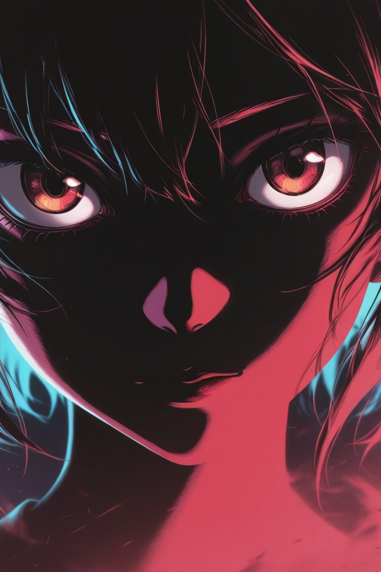 1girl,  silhouette,  extremely close up on Tensor.Art