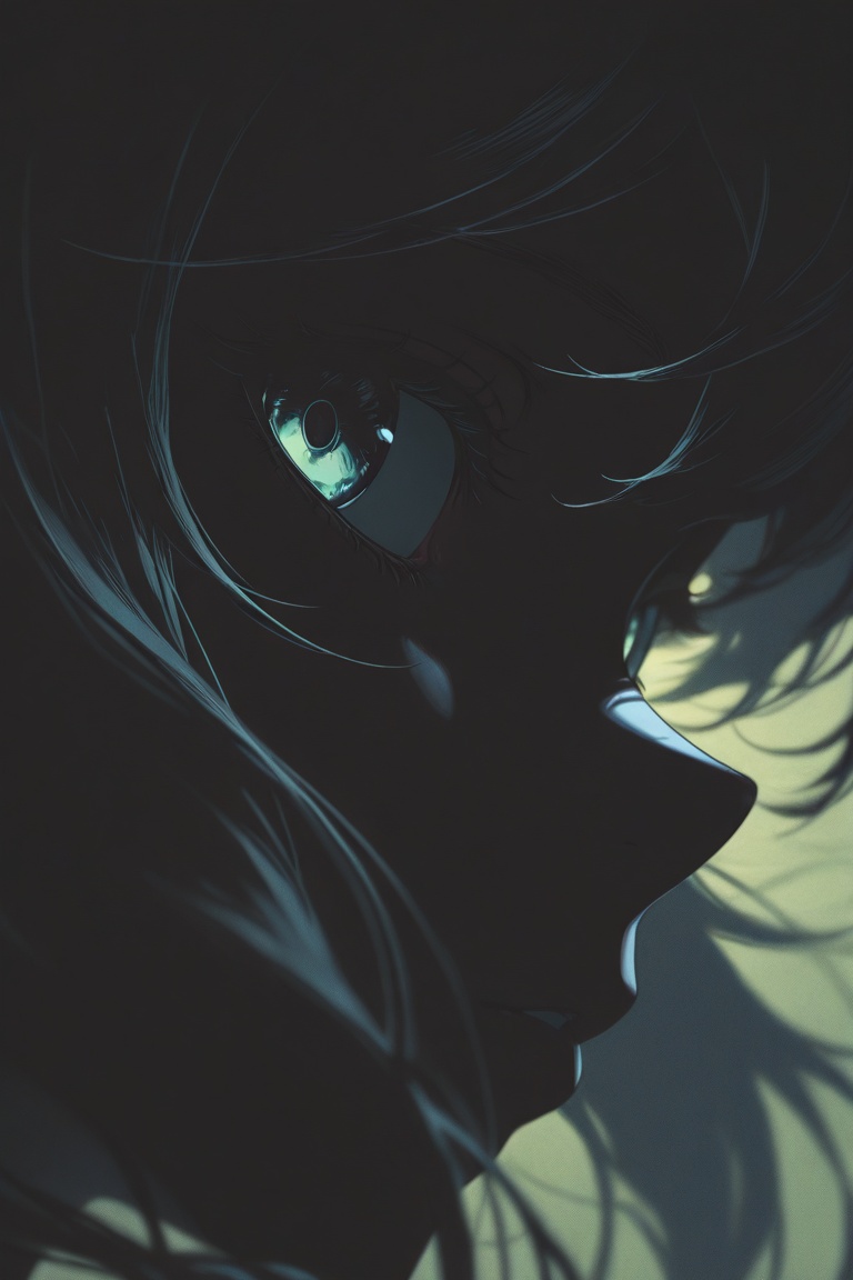 1girl,  silhouette,  extremely close up on Tensor.Art