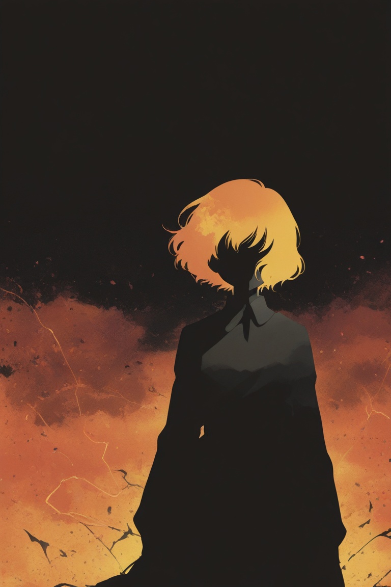 1girl,  silhouette on Tensor.Art