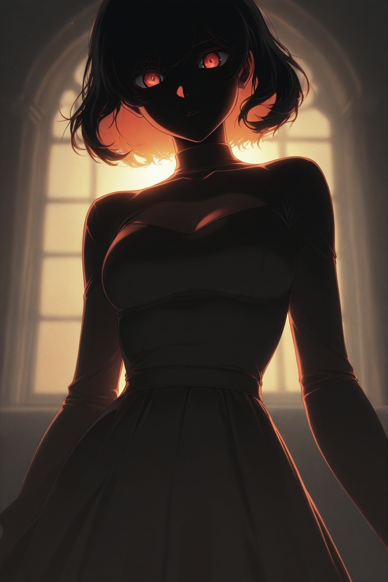 1girl,  silhouette,  looking at viewer on Tensor.Art