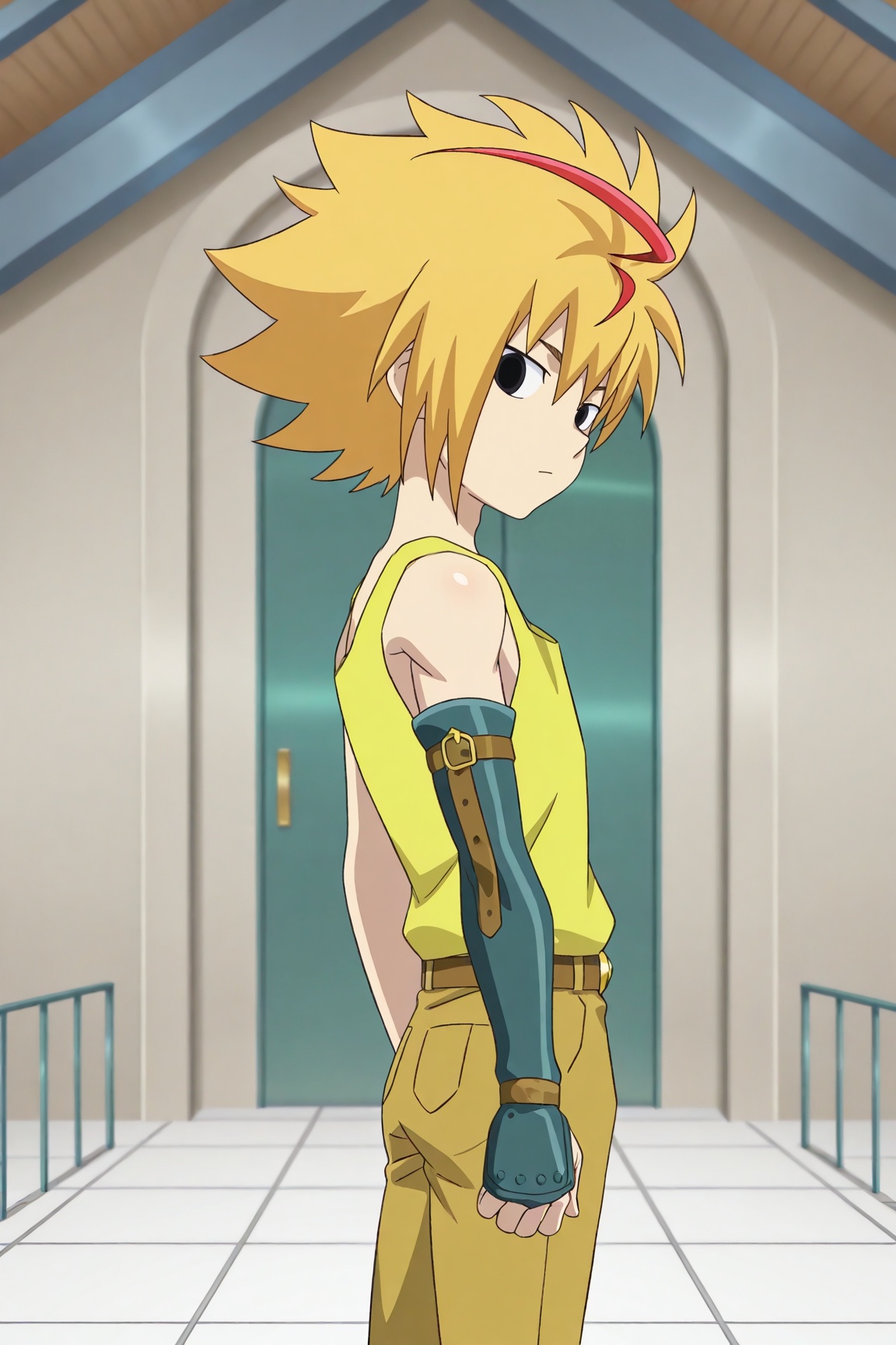 free de la hoya,  multicolored hair,  blonde hair on Tensor.Art