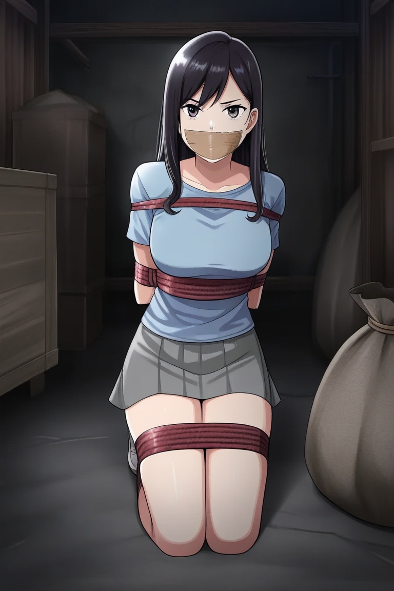 1girl,  solo,  bondage on Tensor.Art