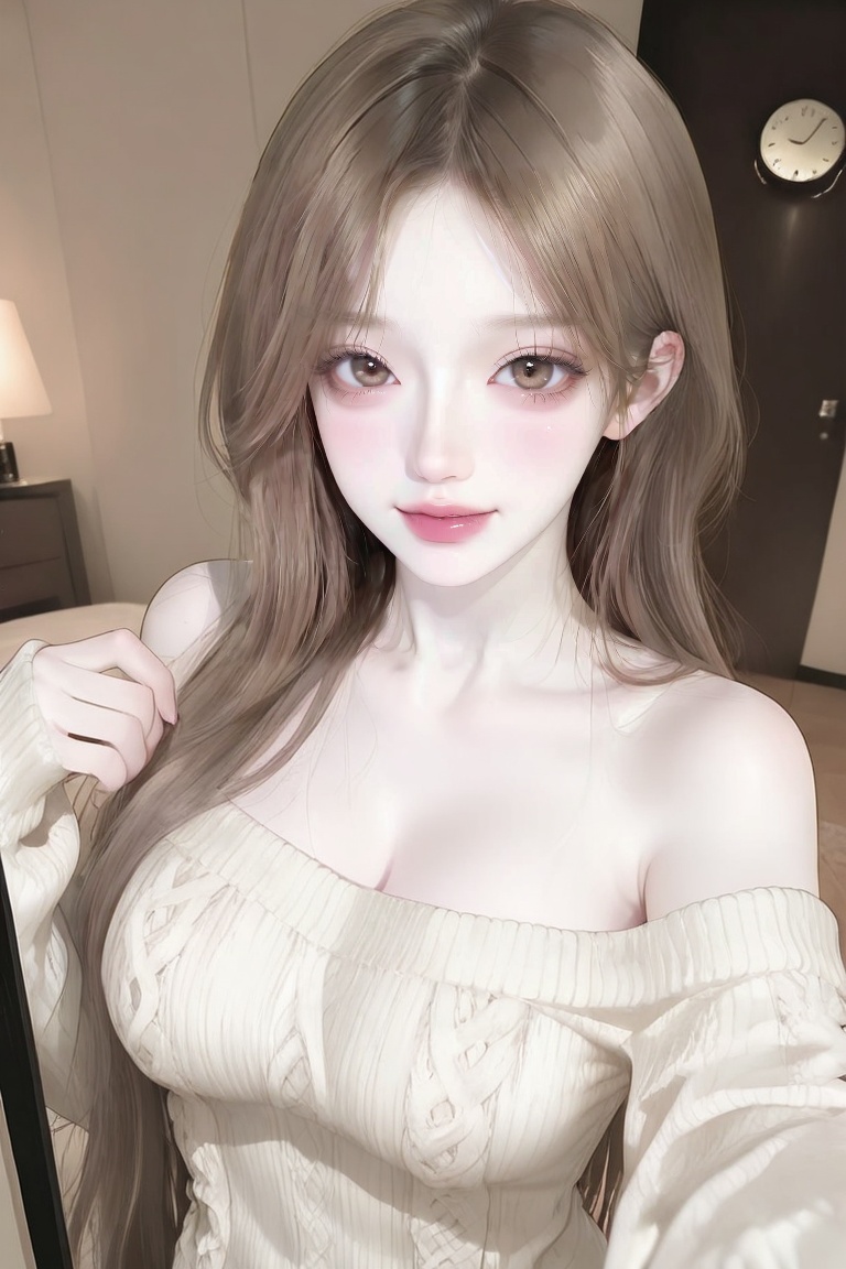 1woman solo half body beautiful woman with very long ash brown hair light brown eyes extra long thick light brown eyelashe...